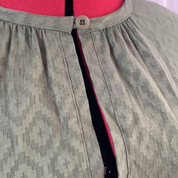 A.P.C. Paris green embossed French designer tunic dresss - Picture 5 of 11